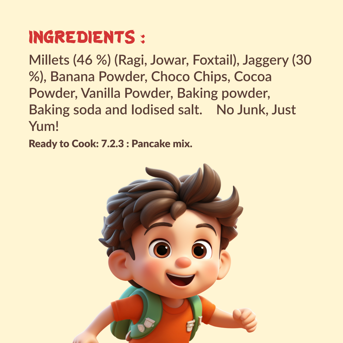 Multi Millet Pancake Mix – Chocolate (300g)